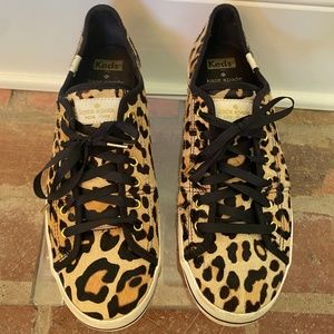 Keds for KATE SPADE ♠️  Genuine Calf Hair Leopard Print Sneakers Size 9